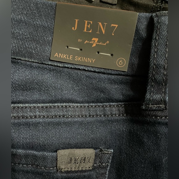 NWT 7 For All Mankind Jen Ankle Skinny Dark Blue Jeans Size 6 - Picture 9 of 12